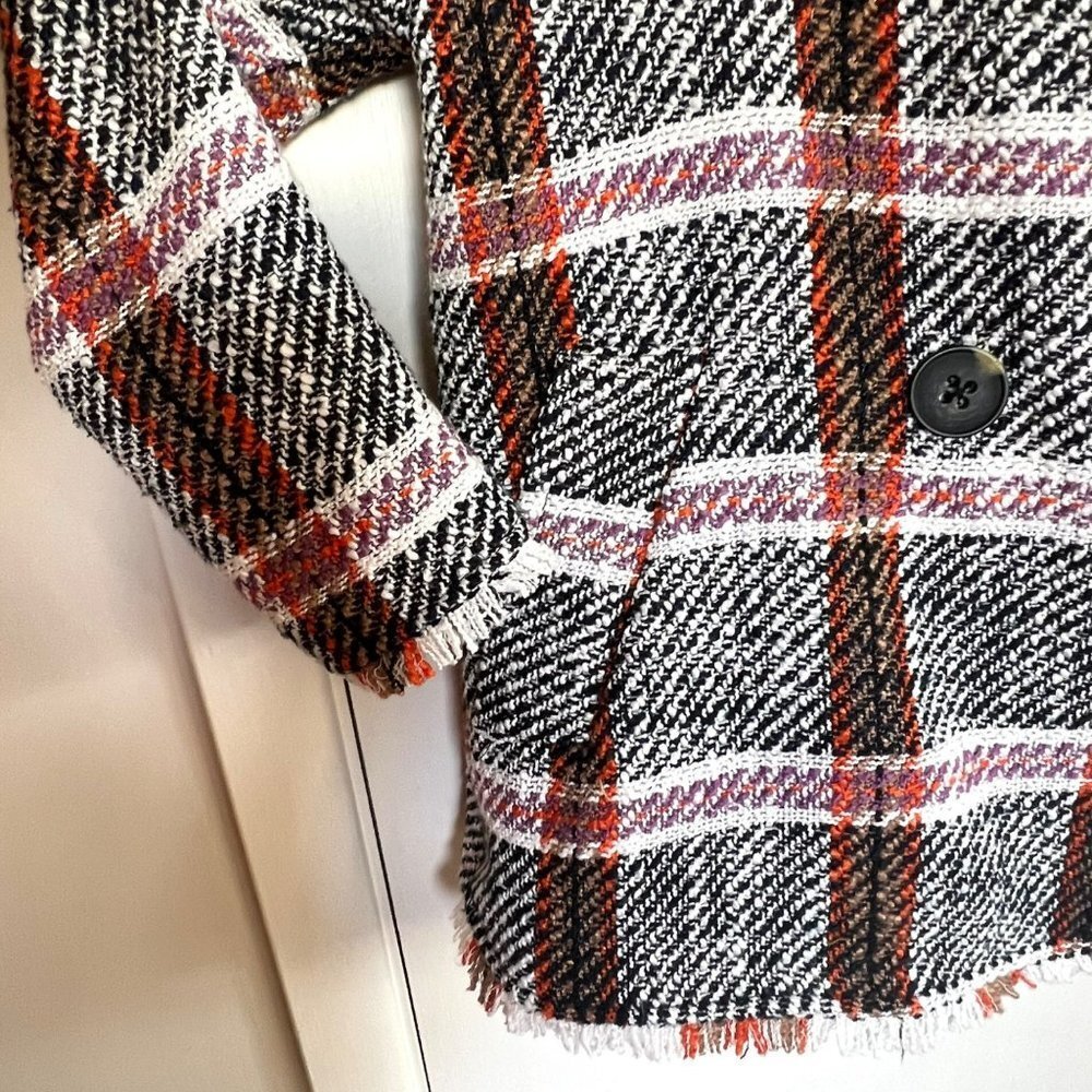 NWOT ANTHRO EVA FRANKO “CARRIE” DOUBLE BREASTED PLAID JACKET - Picture 7 of 15